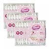 Детские ватные палочки Smile baby 180 шт с ограничителем