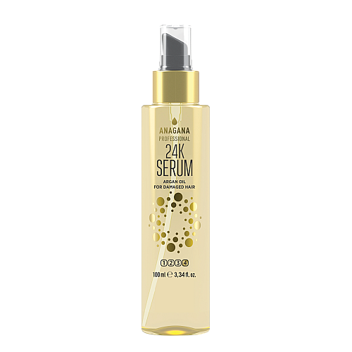 Флюїд 24К з олією Арганії для пошкодженного волосся 24К SERUM argan oil for damaged hair ANAGANA 100 мл