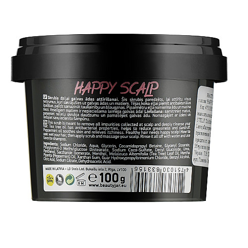 Очищуючий скраб для шкіри голови Happy Skalp Beauty Jar 100 г