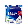 Туалетна папір Velvet Soft White трьохшаровий 150 відривів 4 рулони