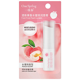 Бальзам для губ One Spring 2.7g Peach Scent увлажняющий