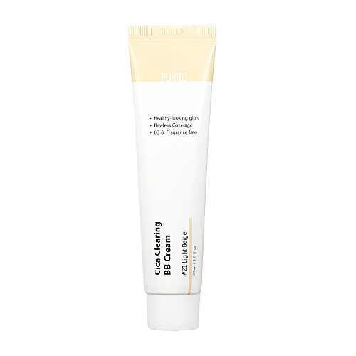 BB-крем с центеллой PURITO Cica Clearing BB Cream #21 Light Beige 30 мл