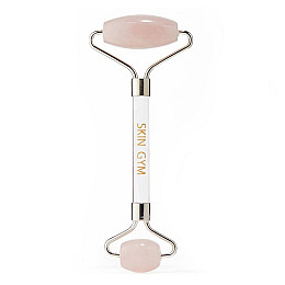 Роллер с кристаллом розового кварца SKIN GYM Rose Quartz Facial Roller