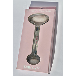 Роллер с кристаллом розового кварца SKIN GYM Rose Quartz Facial Roller