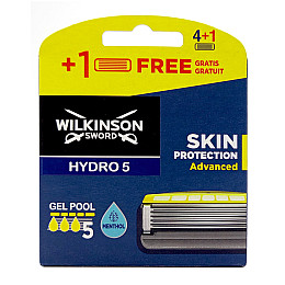 Сменные кассеты для бритья Wilkinson Sword Hydro 5 Skin Protection Advanced 4+1 шт 019891