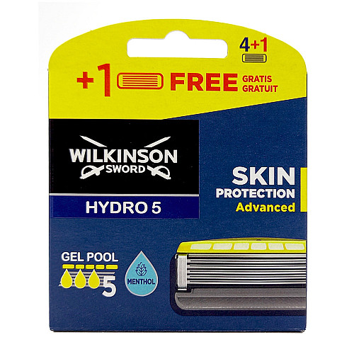 Змінні касети для гоління Wilkinson Sword Hydro 5 Skin Protection Advanced 4+1 шт 019891
