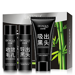 Набор для удаления угрей BIOAQUA Suck Out Blackheads 3-х этапный от черных точек и прыщей (11833-69069)