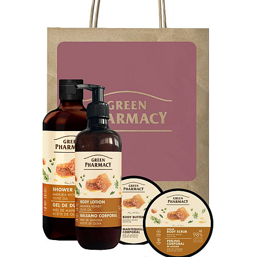 Набір для тіла Green Pharmacy Мед манука та оливкова олія 4 шт (53000971)