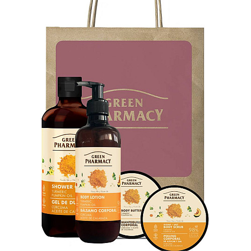 Набір для тіла Green Pharmacy Куркума та гарбузова олія 4 шт (53000973)