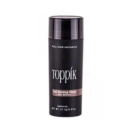 Загущувач для волосся пудра Toppik Hair Building Fibers каштановий medium brown 27. 5 г (mb-03)