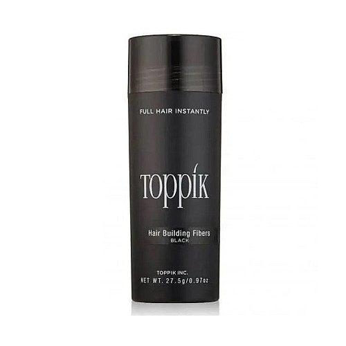 Загущувач для волосся пудра Toppik Hair Building Fibers чорний black 27.5 г (b-01)