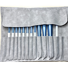 Набор кистей для макияжа Beik-Morandi Morandi 12 штук в чехле Голубой (mu12OL)