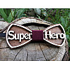 Дерев'яний метелик HatynkaUA Super Hero Бордовий (SUN0050)