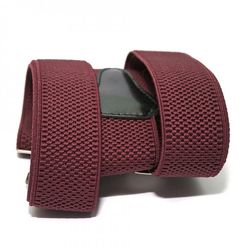 Подтяжки Gofin Бордовые Однотонные Pbp-4611