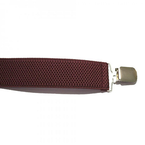 Подтяжки Gofin Бордовые Однотонные Pbp-4611
