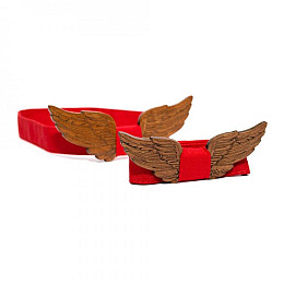 Набір Дерев'яна Краватка Метелик Gofin Для Сина І Батька Крила Gbdh-9022