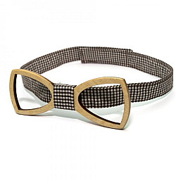 Дерев'яна Краватка-Метелик Gofin Класика З Вирізом Gbdh-8351