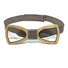 Дерев'яна Краватка-Метелик Gofin Класика З Вирізом Gbdh-8351