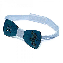 Класичний Дерев'яний Краватка-Метелик Gofin Знак Зодіаку Риби Gbdh-8400