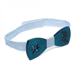 Класичний Дерев'яний Краватка-Метелик Gofin Знак Зодіаку Риби Gbdh-8400