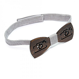 Дерев'яна Краватка Метелик Gofin Фотоапарат Темна Gbdh-8133