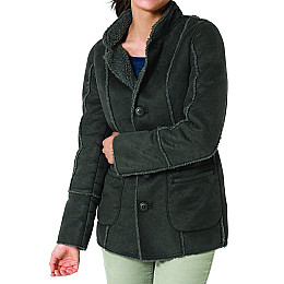 Куртка Eddie Bauer Women Lammfellimitatjacke ANTHRAZIT S Сіра (GR9928ANT-S)