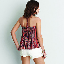 Майка AEO Floral Easy Halter M Красный (2351-7277CR)