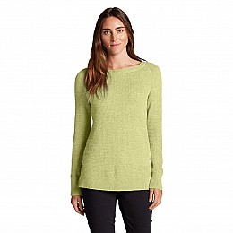 Пуловер Eddie Bauer Womens Lux Thermal Crewneck Sweater HTR  XL Желтый (0303LYH-XL)