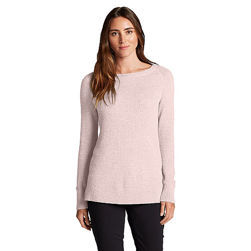 Пуловер Eddie Bauer Women Lux Thermal Crewneck Sweater HTR S Рожевий (0303PIH-S)