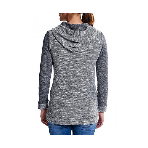 Пуловер Eddie Bauer Womens Kapuzenpullover NAVY MELIERT L Сірий (GR4132NVM)