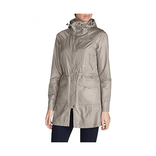Плащ Eddie Bauer Womens Somerland Convertible Trench Coat XS Серый (5048LTAU-XS)