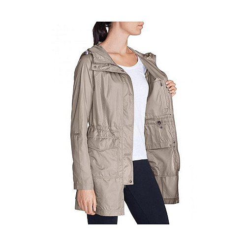 Плащ Eddie Bauer Womens Somerland Convertible Trench Coat XS Серый (5048LTAU-XS)