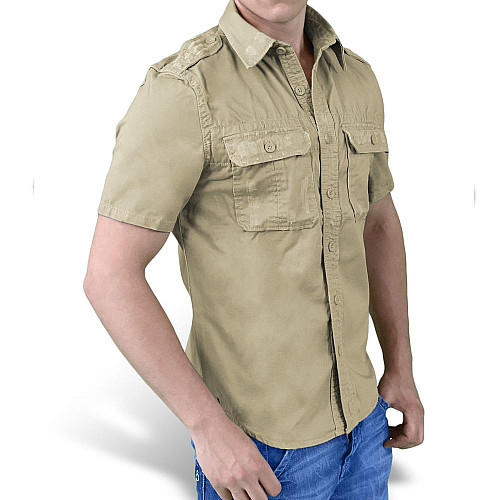 Рубашка Surplus Raw Vintage Shirt Beige S Бежевый (06-3590-63-M)
