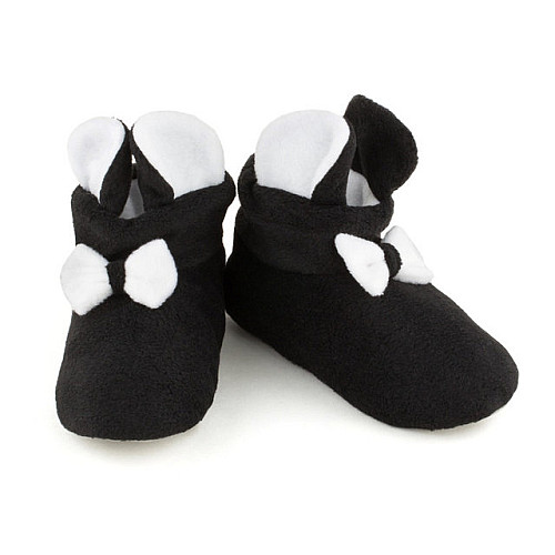 Домашние тапочки с ушками KotiCo Микки 36-37 Черно-белые (Tmickey_black_white_36_37)