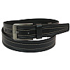 Кожаный ремень Skipper 110-130 x 3.8 см Черный (1092-38)