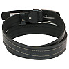 Кожаный ремень Skipper 110-130 x 3.8 см Черный (1092-38)