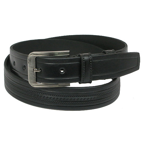 Кожаный ремень Skipper 110-130 x 3.5 см Черный (1052-35)