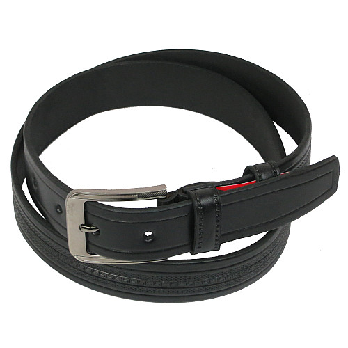 Кожаный ремень Skipper 110-130 x 3.5 см Черный (1052-35)