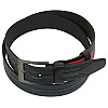 Шкіряний ремінь Skipper 110-130 x 3.8 см Чорний (1004-38)