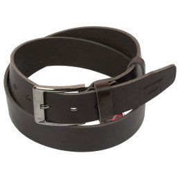 Кожаный ремень Skipper 110-130 x 4.5 см Темно-коричневый (1155-45)