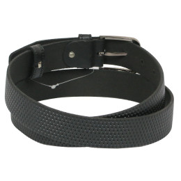 Кожаный ремень Skipper 110-130 x 3.5 см Черный (1051-35)