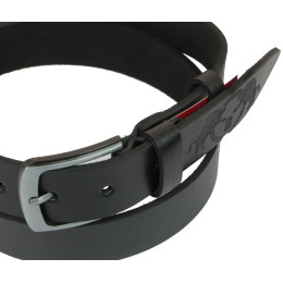 Кожаный ремень Skipper 110-130 x 3.8 см Черный (1070-38)