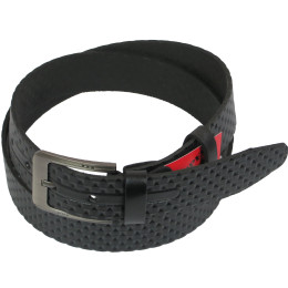 Кожаный ремень Skipper 110-130 x 3.8 см Черный (1110-38)