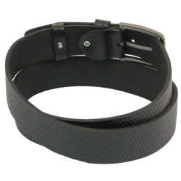 Кожаный ремень Skipper 110-130 x 3.8 см Черный (1011-38)