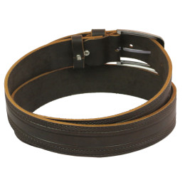 Кожаный ремень Skipper 110-130 x 3.8 см Коричневый (1012-38)