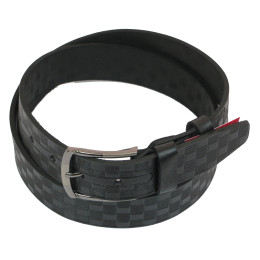 Кожаный ремень Skipper 110-130 x 3.8 см Черный (1091-38)