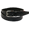 Шкіряний ремінь Skipper 110-130 x 3.5 см Чорний (1020-35)