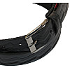 Шкіряний ремінь Skipper 110-130 x 3.5 см Чорний (1020-35)