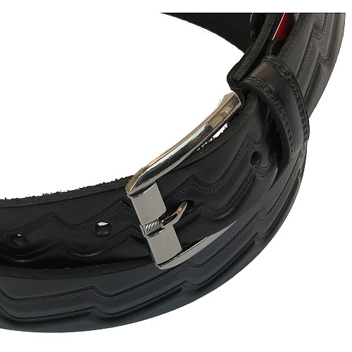 Шкіряний ремінь Skipper 110-130 x 3.5 см Чорний (1020-35)
