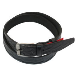 Кожаный ремень Skipper 110-130 x 3.5 см Черный (1020-35)